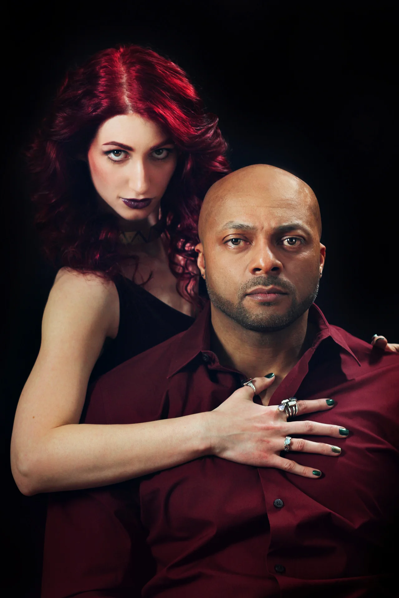 Promo Image: Geena Matuson (@geenamatuson) as 'Valentine' with Jose Gonsalves as 'Joe' in Messier's 'Disregard The Vampire' (2014).