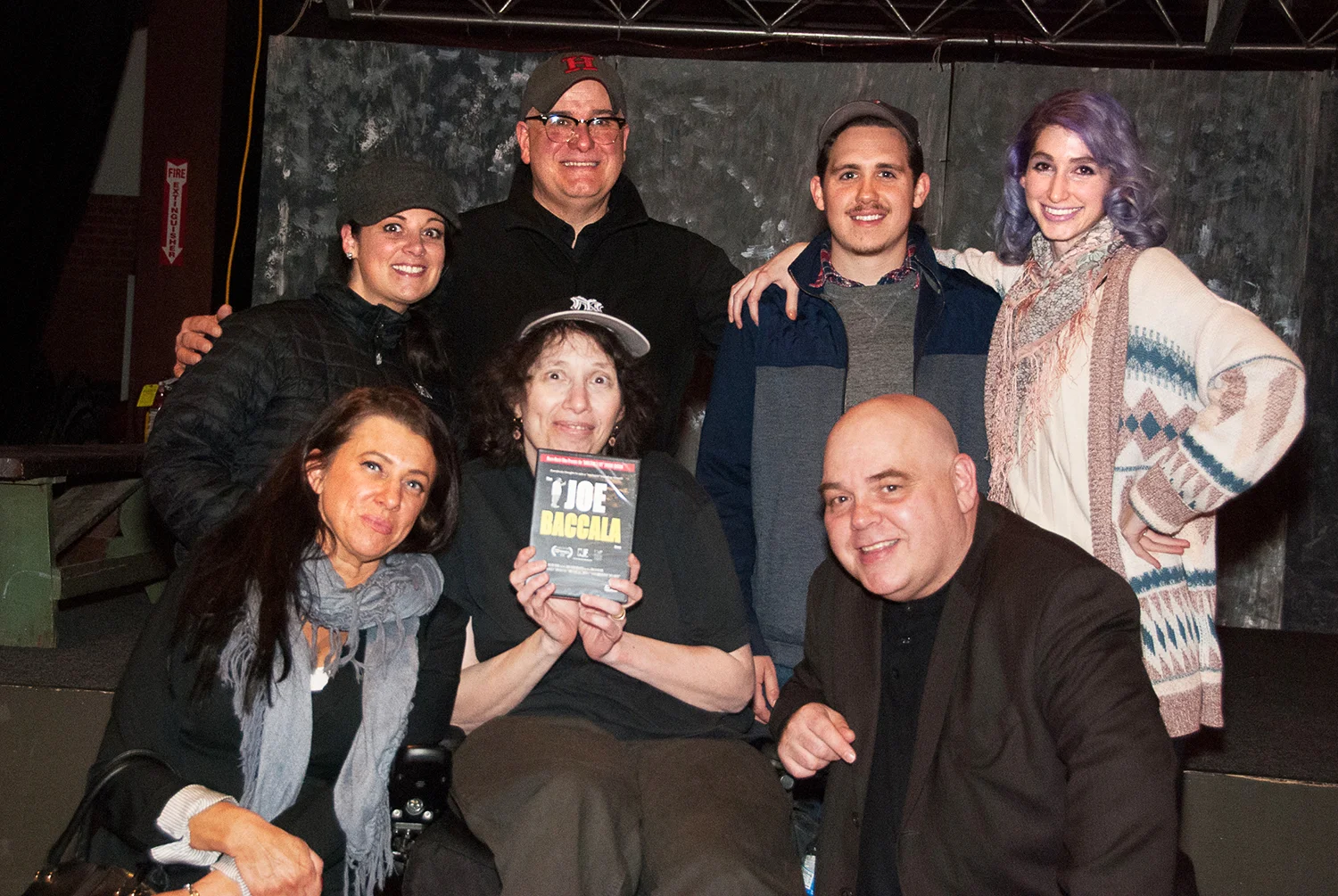 Boston Indie Mafia members Stacey Forbes Iwanicki, Lisa Meri, Curtis Reid, Geena Matuson and Joseph Bouvier with Christine Nordstrom and Rocco Mesiti at Boston Indie Mafia event, March 2015. Photo by Light Filters Studio.