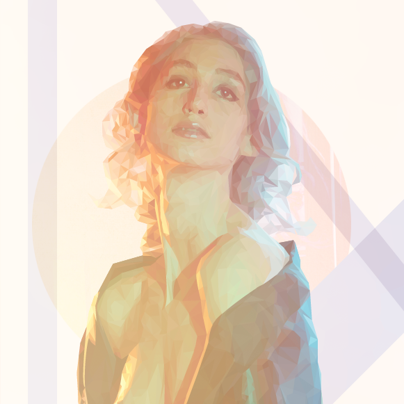 Geena Matuson's artwork in art deco style, 2015.