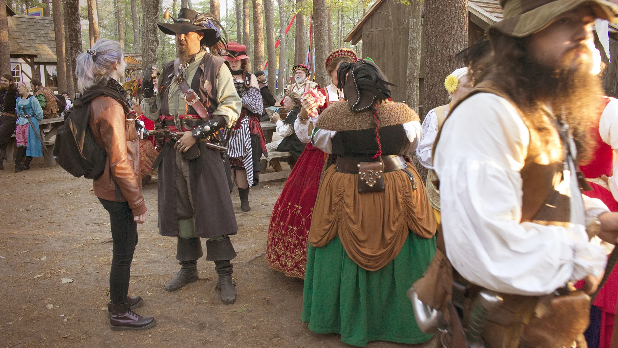 Geena Matuson with JD of Shanty Bones at King Richard's Faire, 2015.