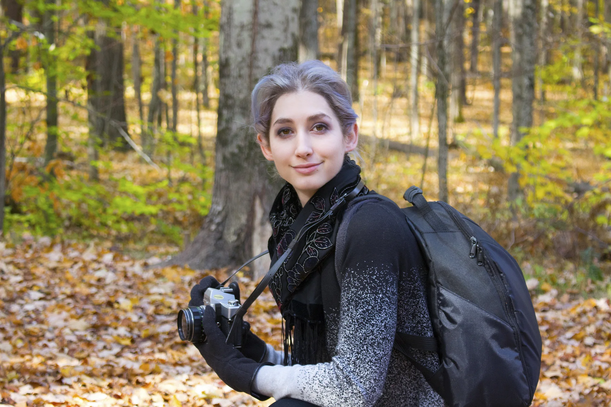 Geena Matuson photographed by Leah Matuson, The Berkshires , October 2015.