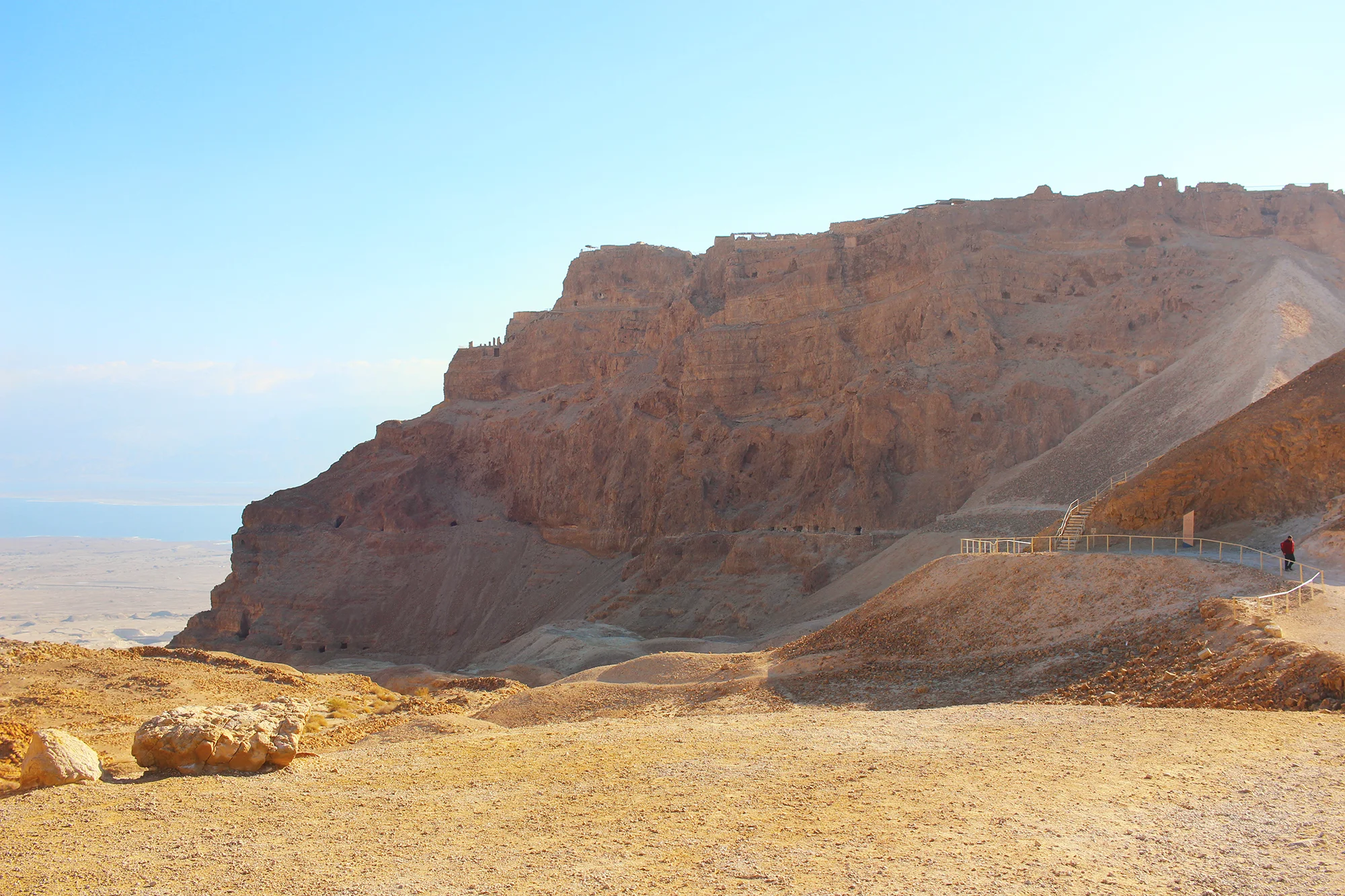 Sunrise hike up Masada in Israel. Travel photography by Geena Matuson @geenamatuson #thegirlmirage.