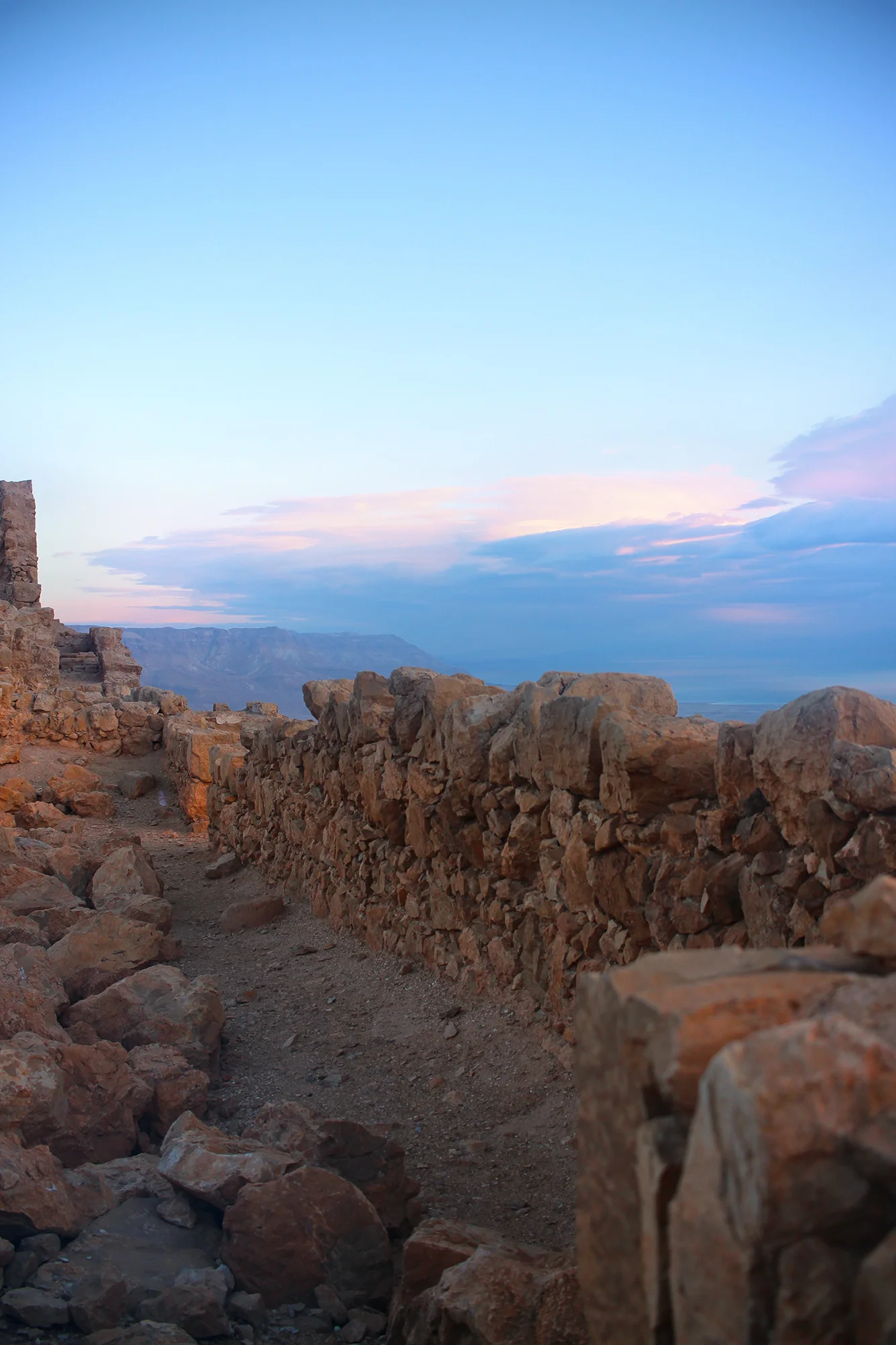 Sunrise hike up Masada in Israel. Travel photography by Geena Matuson @geenamatuson #thegirlmirage.