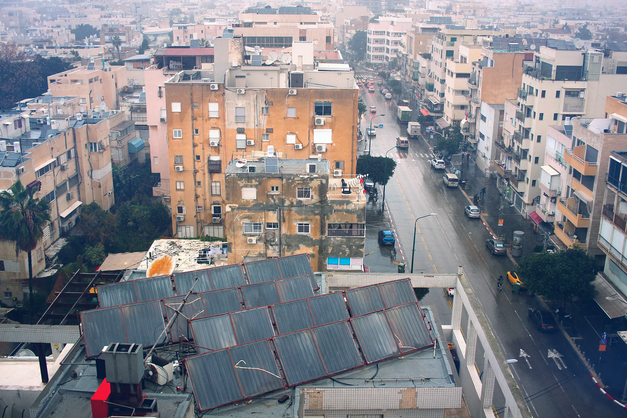 View across Tel-Aviv, taken from the fifth floor of the Deborah Hotel on Ben Yehuda Street. Travel photography by Geena Matuson @geenamatuson #thegirlmirage.