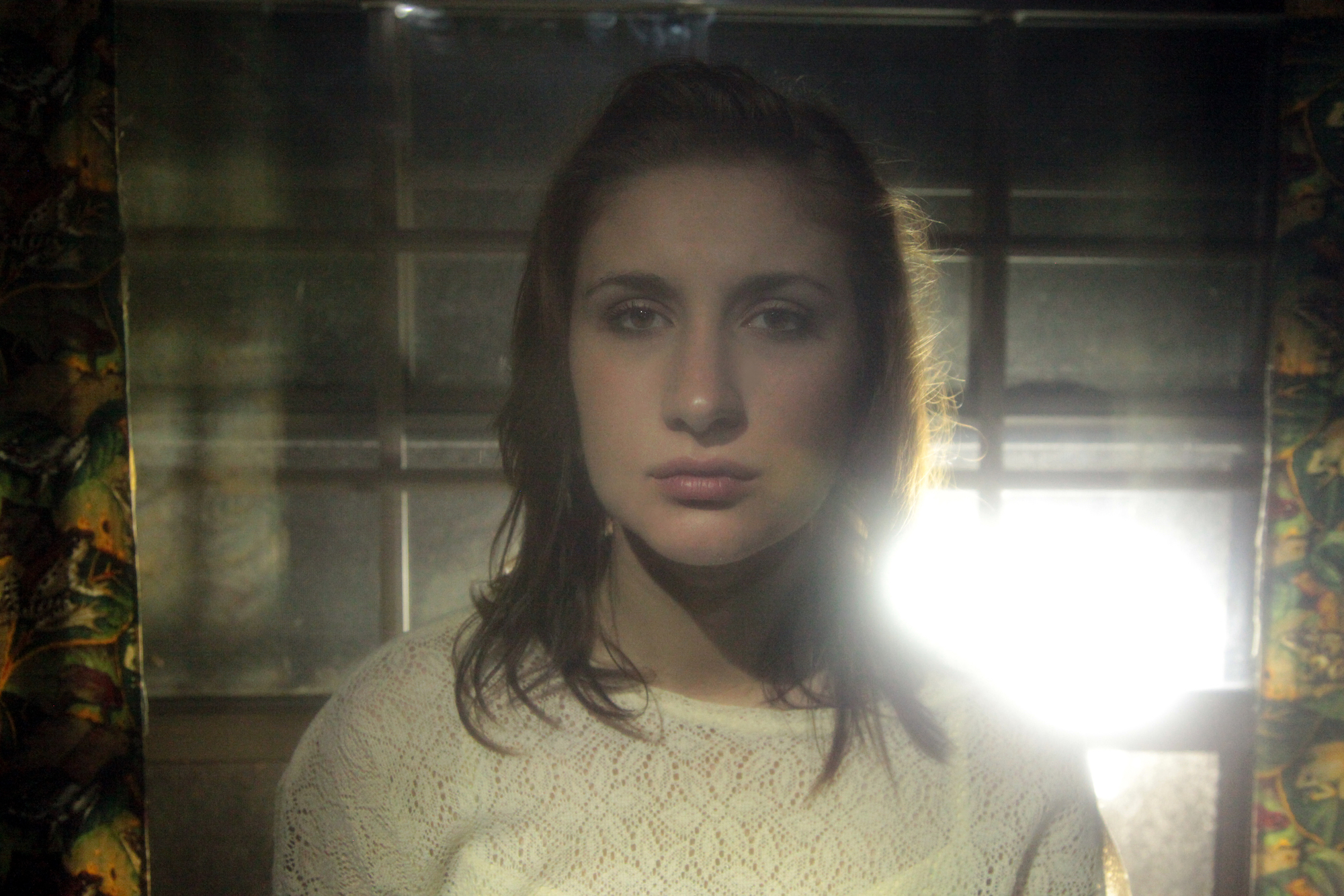Chelsea Ross Miller behind the scenes for Geena Matuson's (@geenamatuson) experimental psychological thriller 'My Big Bad Wolf' (2013).