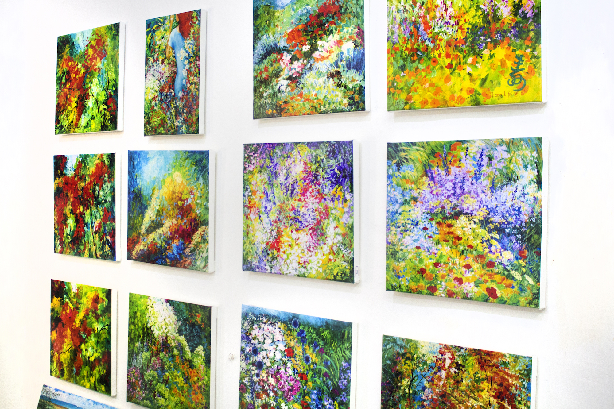 Artwork by Betty Rubinstein at her studio in Zikhron Ya'akov, Israel, 2017.