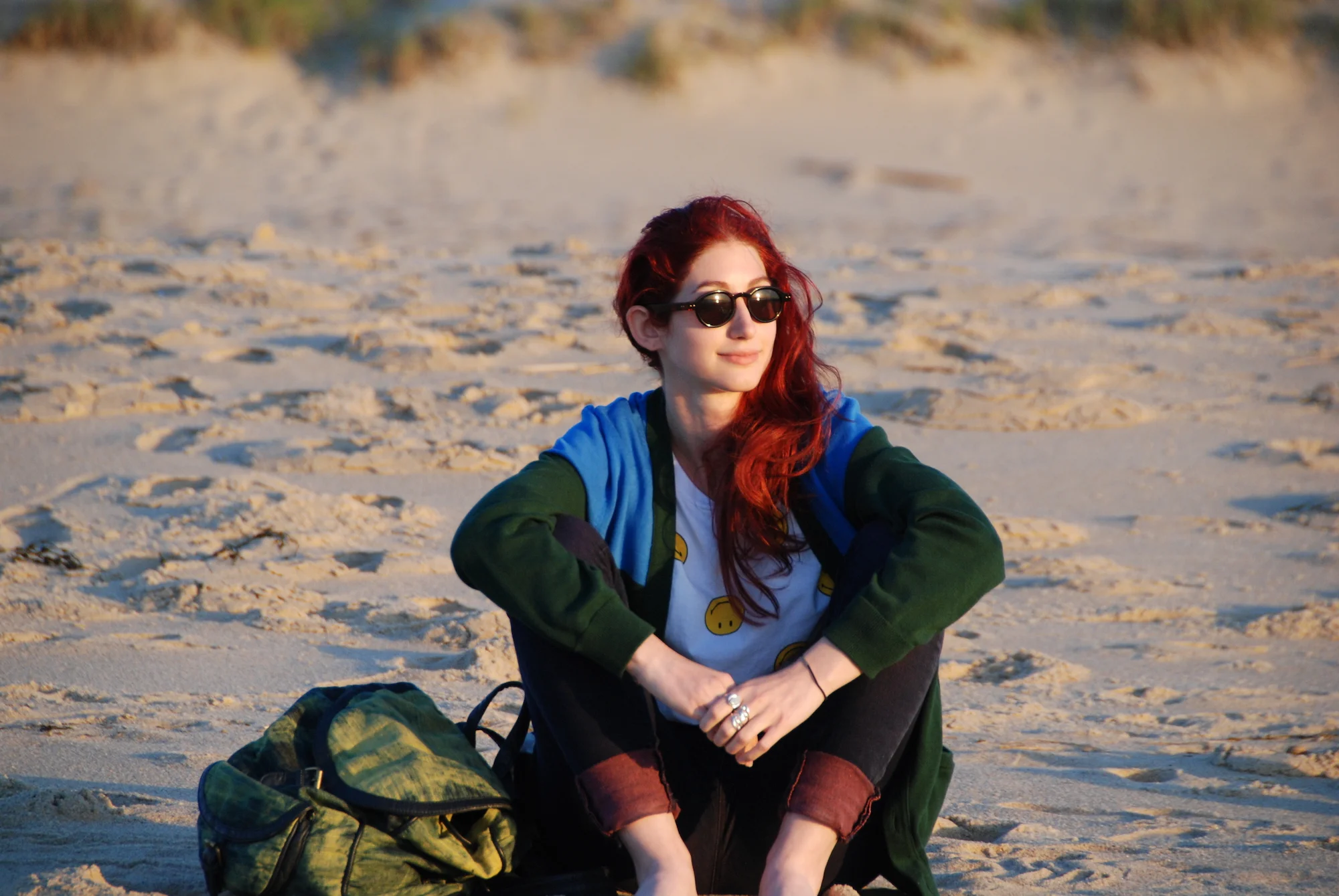 Geena Matuson (@geenamatuson) at the beach in Cape Cod, MA, USA.
