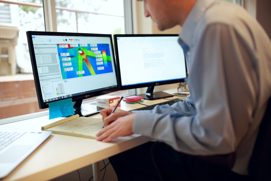 Structural and Thermal Analysis • The Edge Focus Design team is experienced in structural and thermal analysis for a variety of applications. We commonly perform finite element simulations and develop analytical models to characterize a wide range of physical systems.