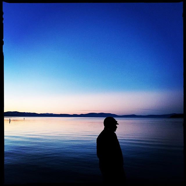 Twilight at Lake Tahoe, CA. #LakeTahoe #California #EverydayEverywhere #iPhone #Hipstamatic #Travel #Twilight #Silhouette #EverydayUSA