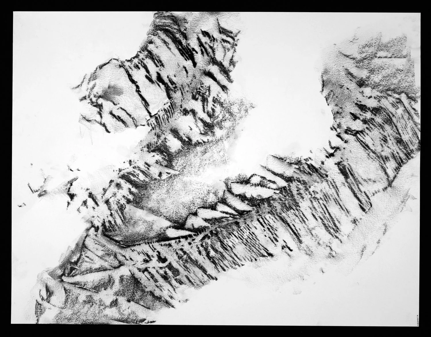 SCAPE Print 1 19.5" x 25.5" Graphite on Canson Dessin Paper 
