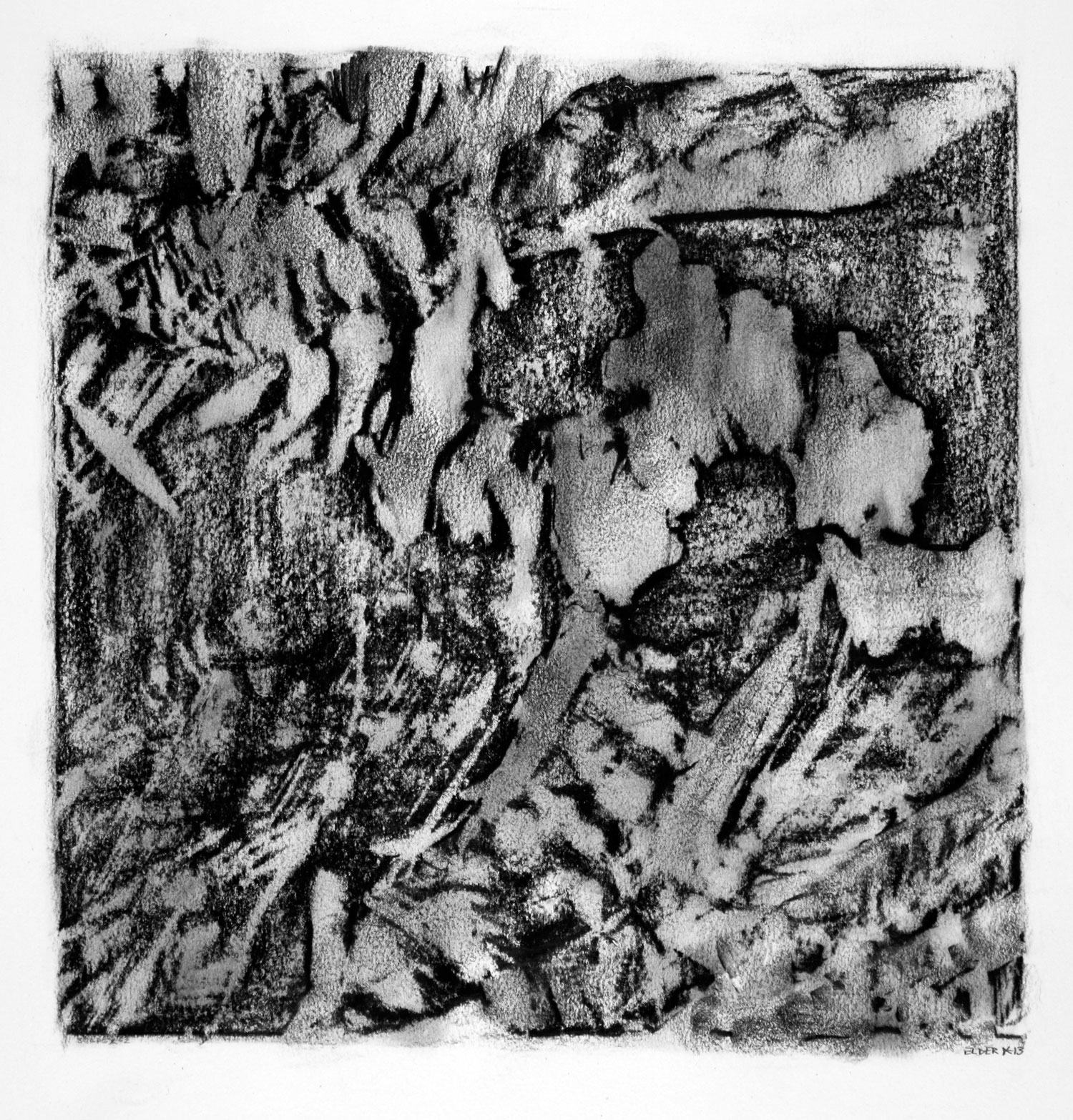 SCAPE, X-2 12" X 12" image 19.5" x 25.5" Canson Dessin Paper 