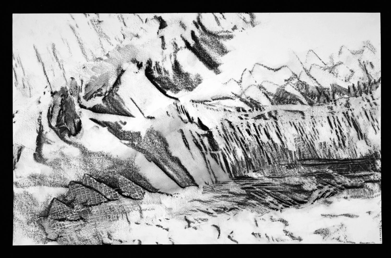 SCAPE Print 25 12" x 24" Graphite on Strathmore paper
