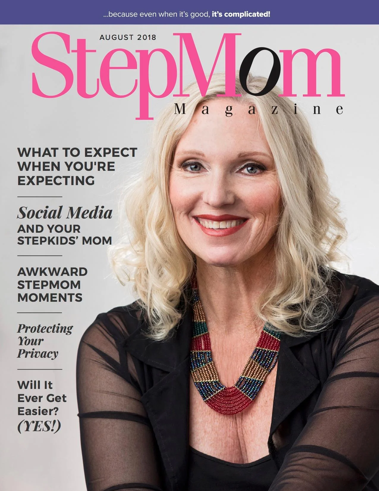 On the Cover of Stepmom Magazine August 2018!