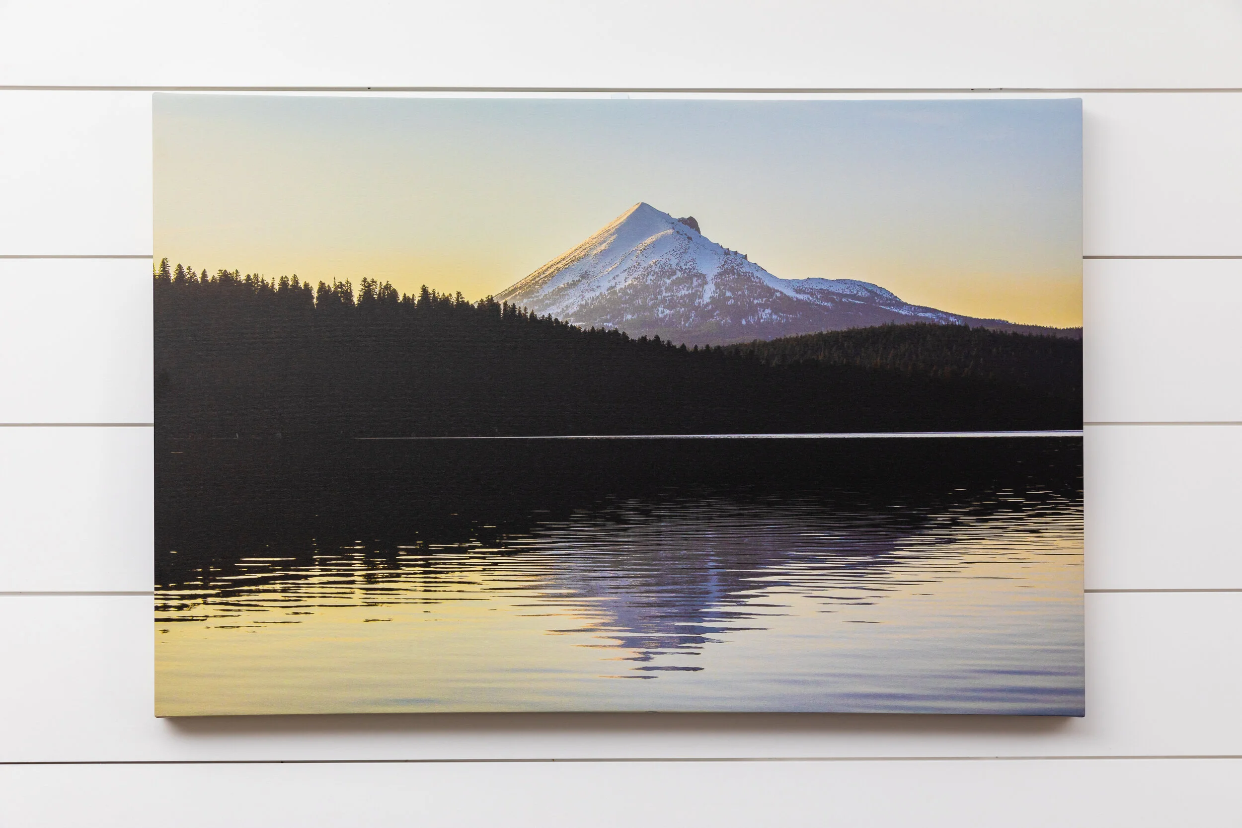 Sunset on Mt. McLaughlin - Lake of the Woods, OR - Canvas