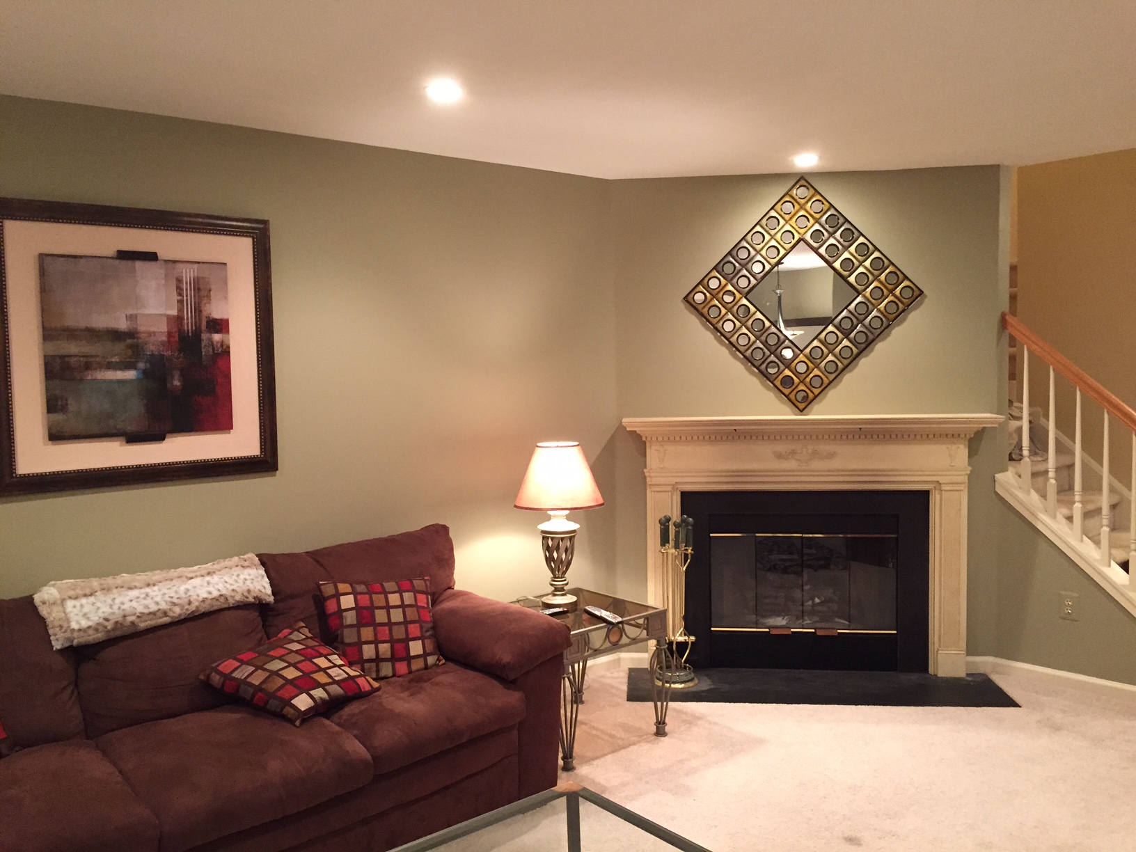 Family room interior painting