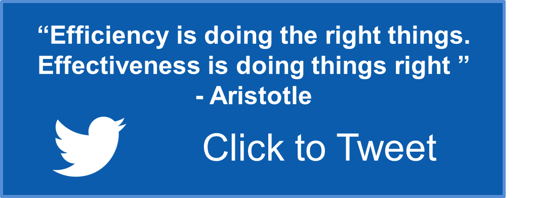 Efficiency is Doing the Right Things Tweet.png