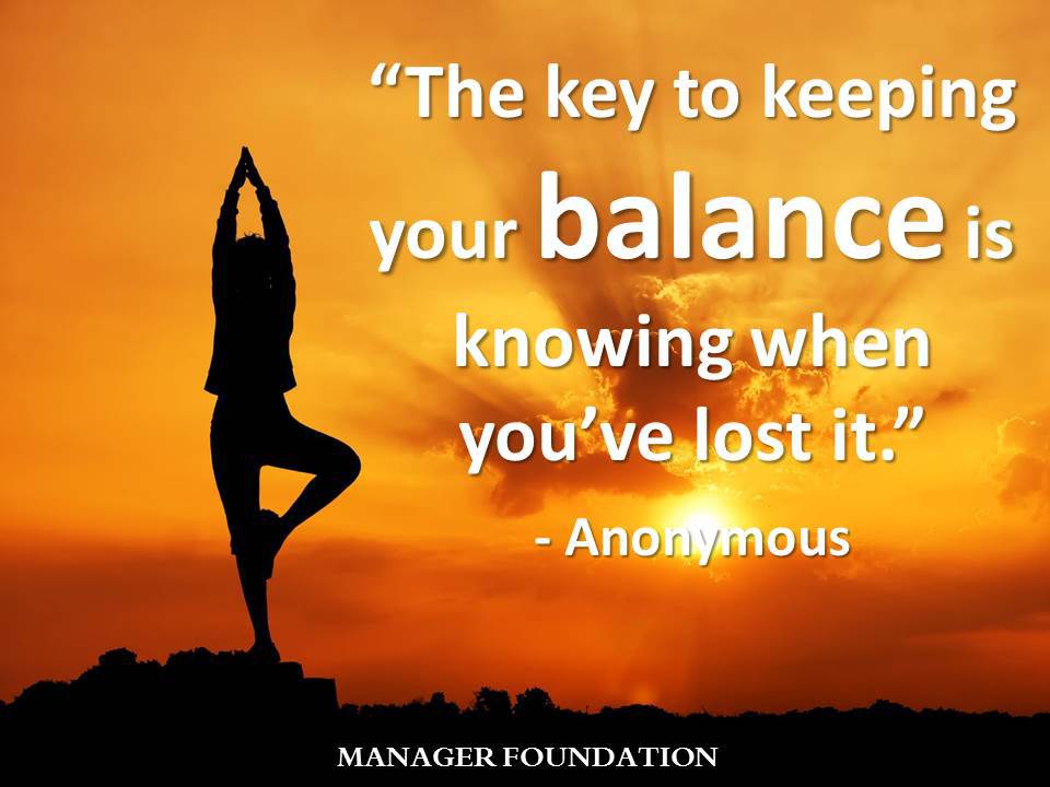 Anonymous The Key to keeping Your Balance Quote CD.jpg