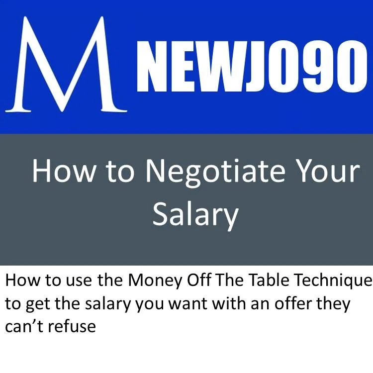 NEWJ090 How to Negotiate Your Salary