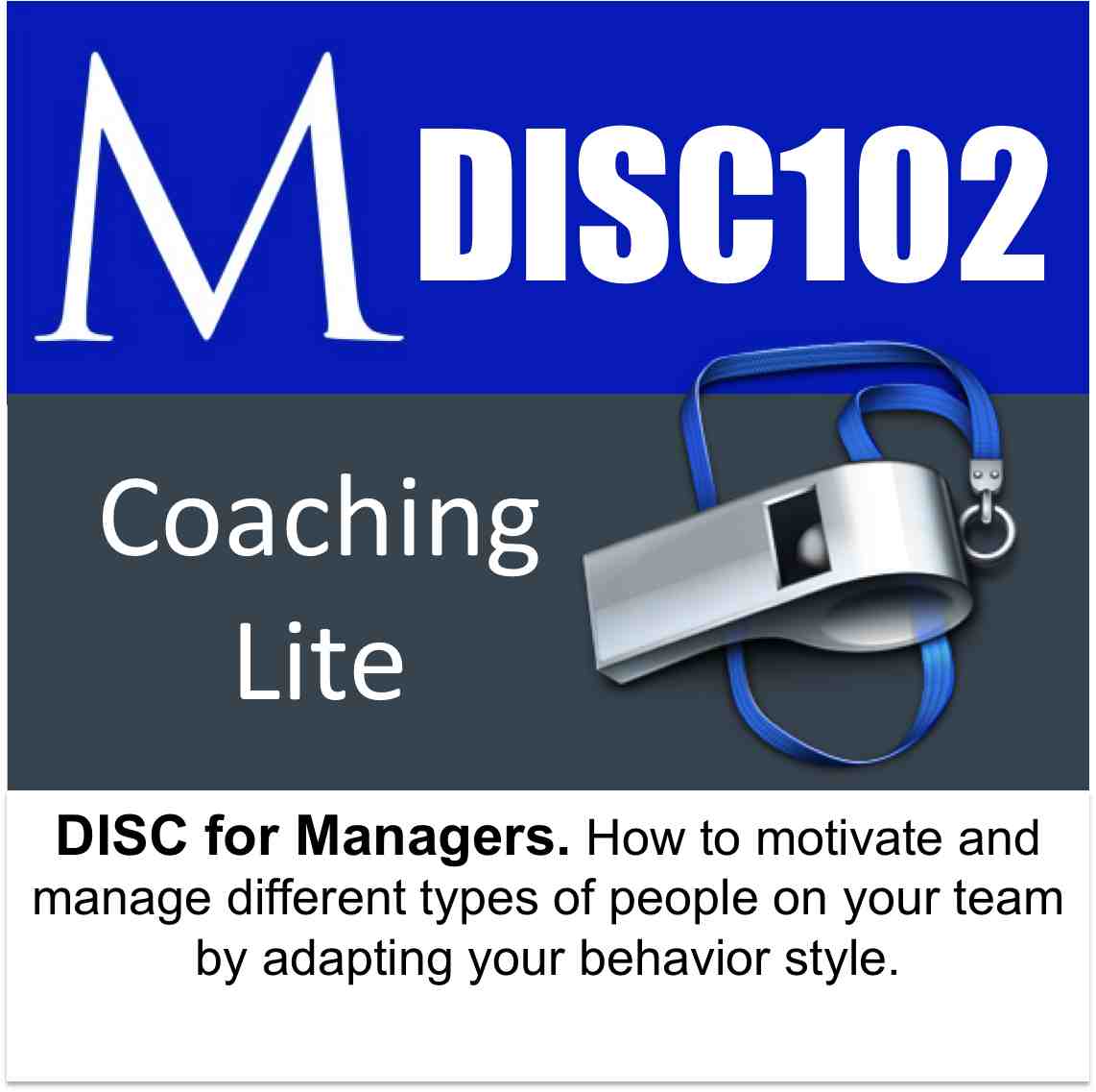 DISC102 C - DISC For Managers (Coaching Lite)