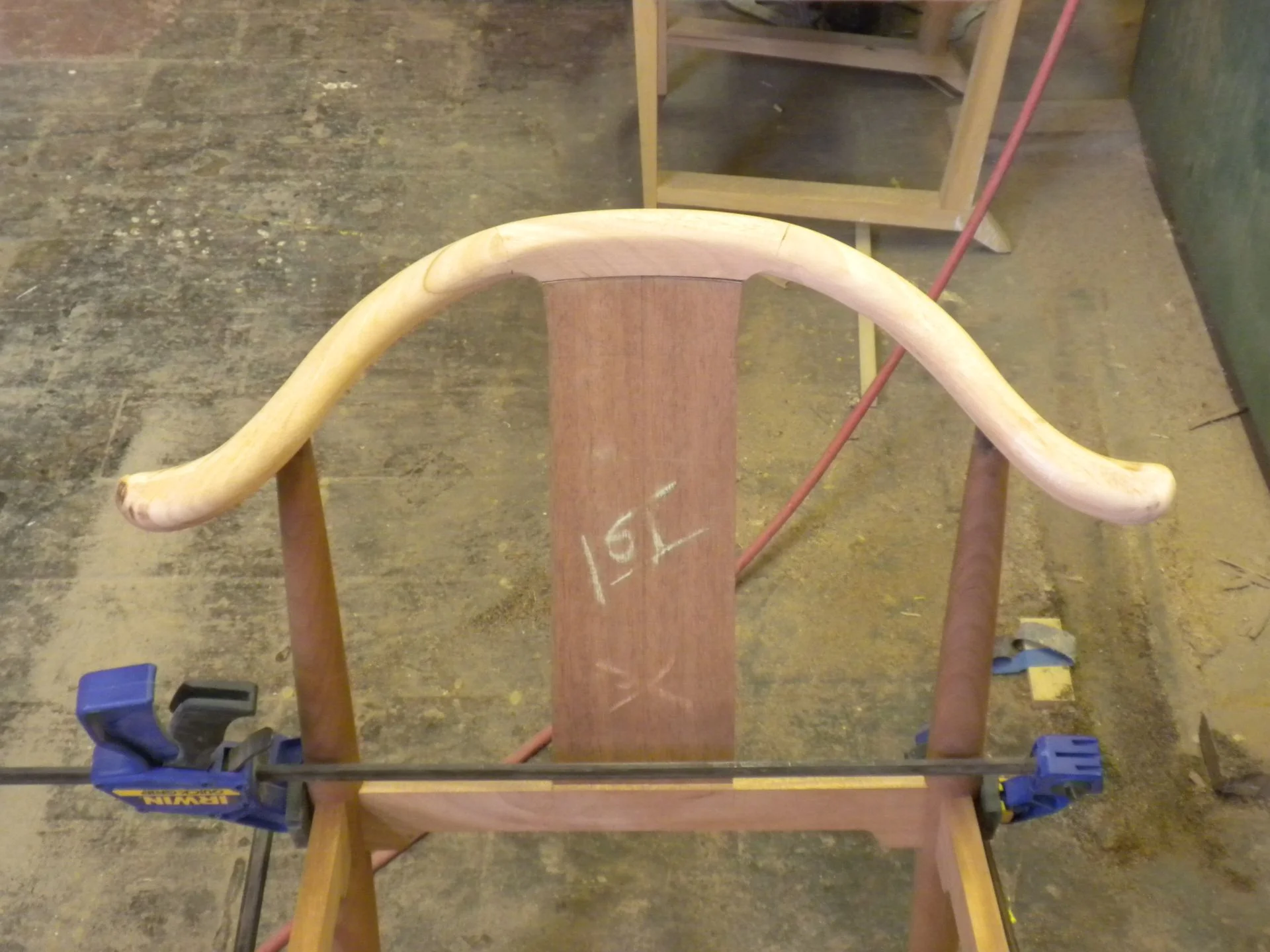  Rounded over.  