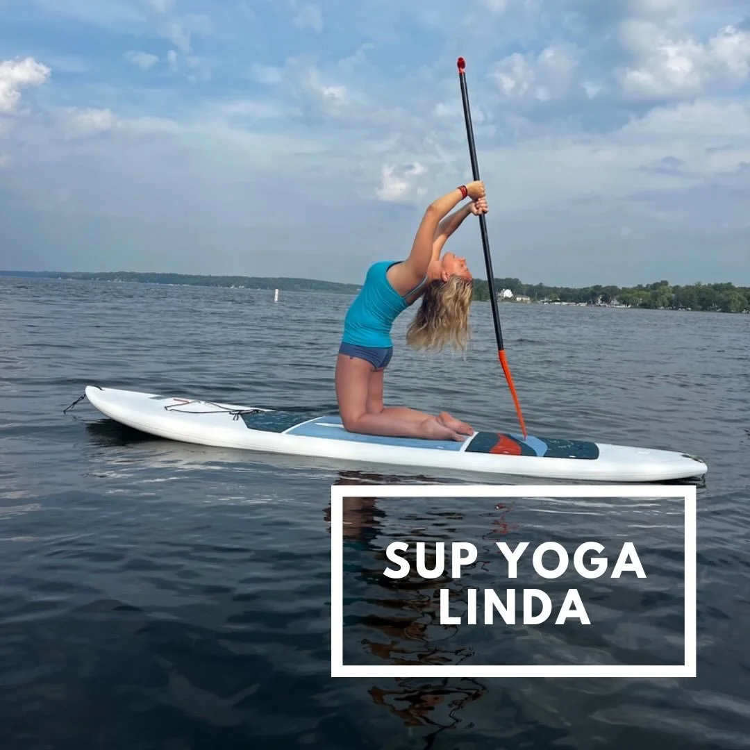 Meet Linda of @oceanshoreyoga one of our OG instructors who has been with Paddle Pewaukee since our very first season. Fifteen years of helping people find their flow on Pewaukee Lake, and she is not slowing down. Linda is teaching nearly 30 classes 