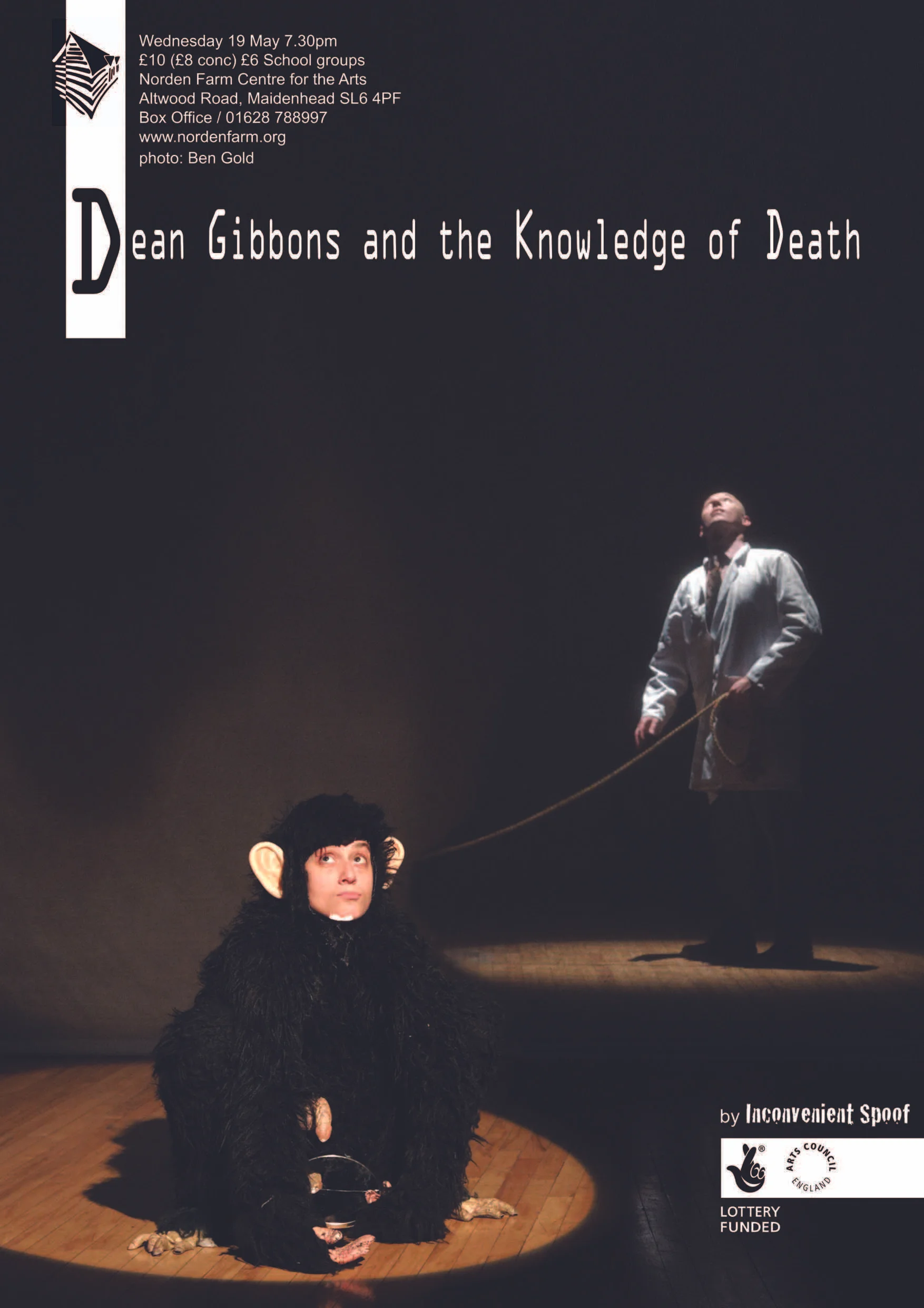 Poster design for theatre show by Inconvenient Spoof. Design by Ulysses Black