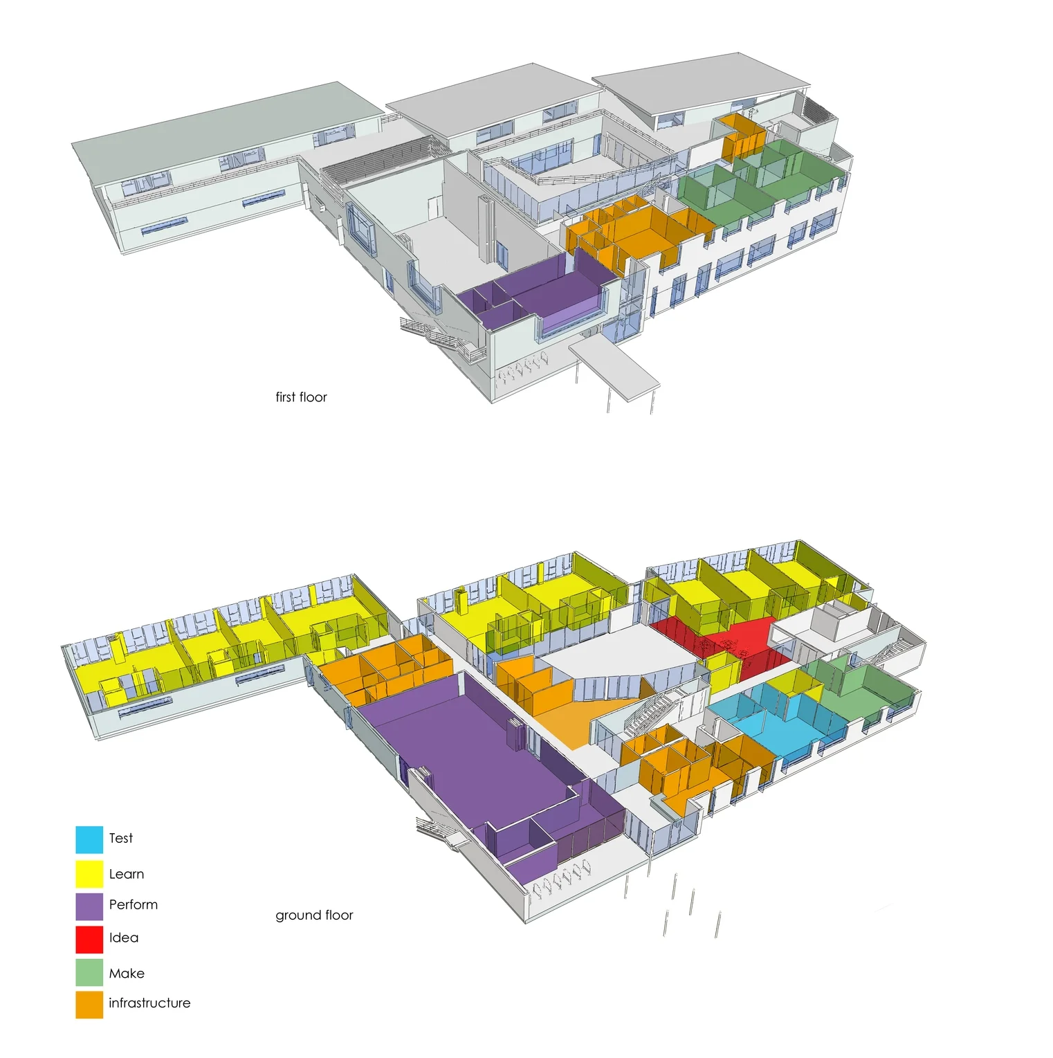Exploded axonometric
