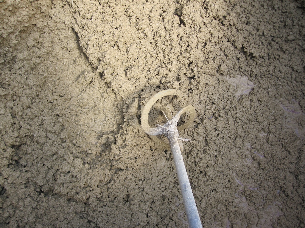 Mud, straw and tree trunks