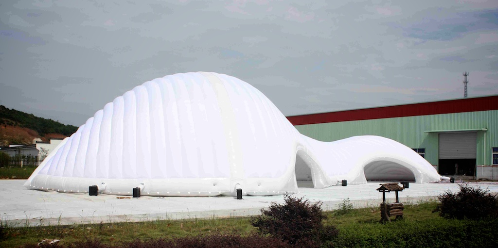 Testing our new inflatable pavilion