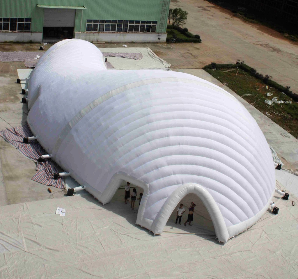 Testing our new inflatable pavilion
