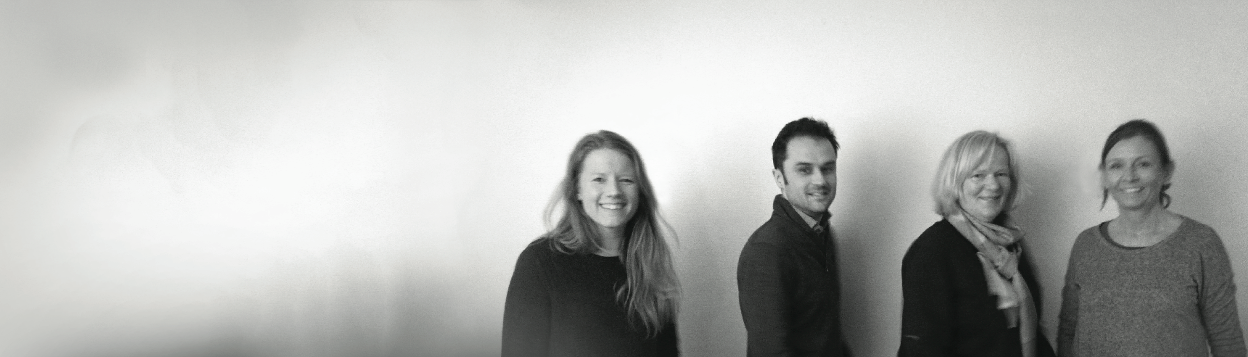 The Haptisk team (from left: Thea Collett, Thibaut Devulder, Brit Bødtker and Mona Wendelborg)