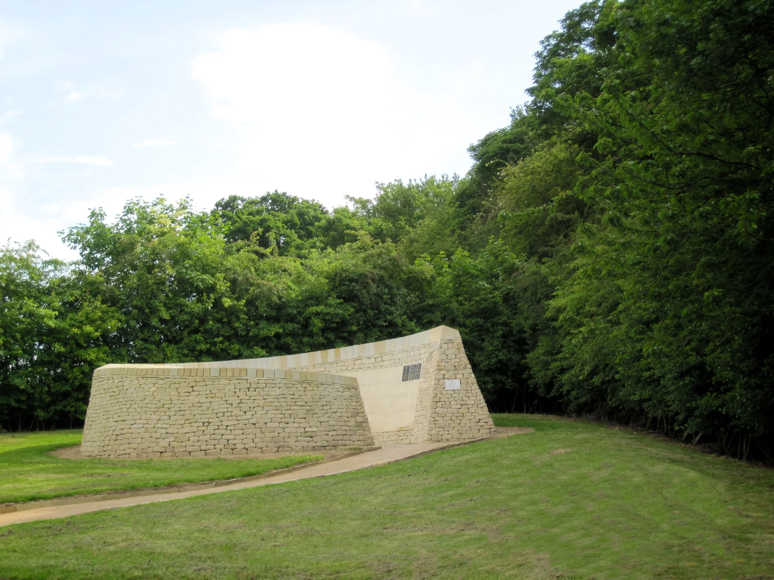 The Memorial viewed from the cemetery entrance.