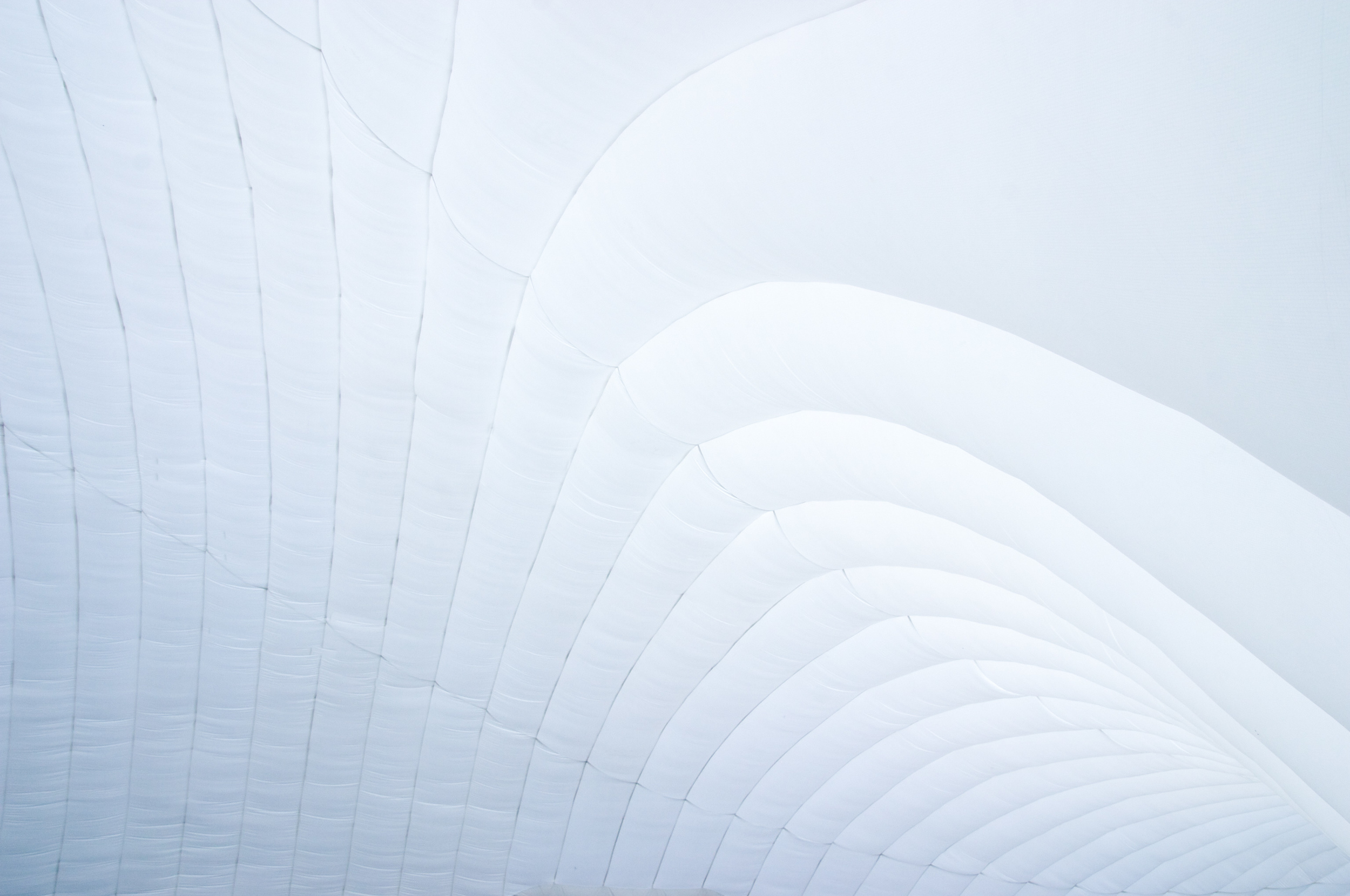 Interior view of the curved envelop