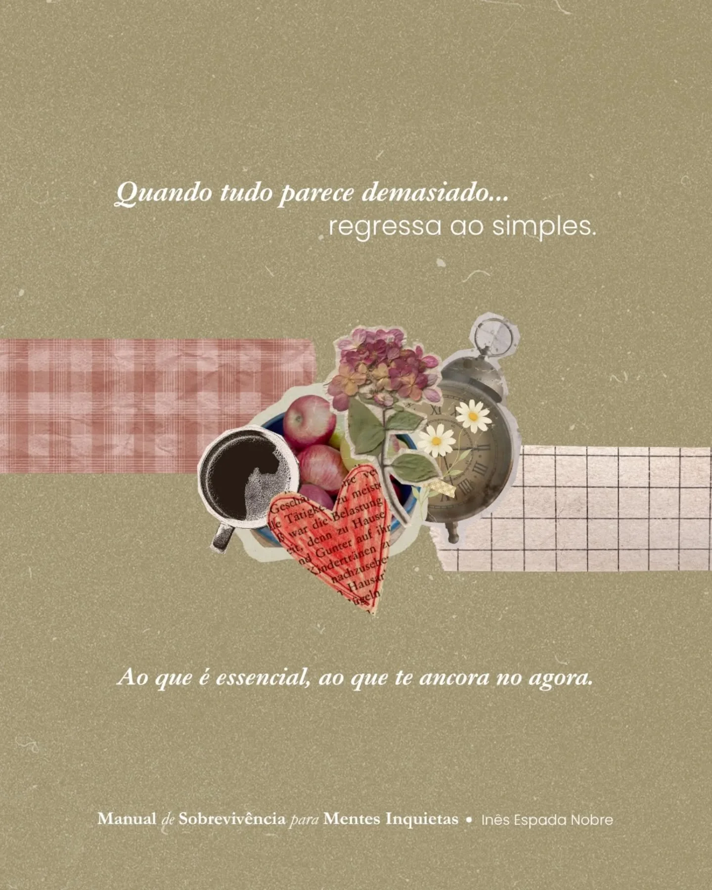Pequenos lembretes para regressar ao essencial. Para n&atilde;o nos deixarmos engolir pela pressa dos dias.

🌿