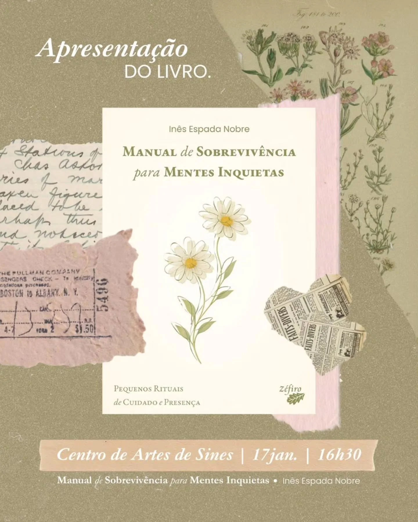 Trago novidades neste in&iacute;cio de ano! No dia 17 de Janeiro, pelas 16h30, o Centro de Artes de Sines abriu-me as portas para vos mostrar este livro pequenino e jeitosinho - que cabe em qualquer telem&oacute;vel ou tablet mas, sobretudo, espero q