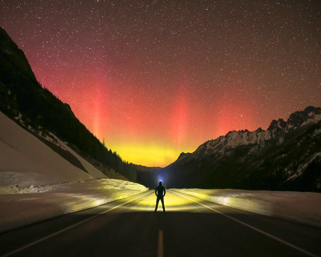 The heart of the North Cascades in Washington State is far from most artificial light pollution present. Settings: 25 secs, f/2.8, ISO 2500. Shot with MeFOTO Globetrotter.