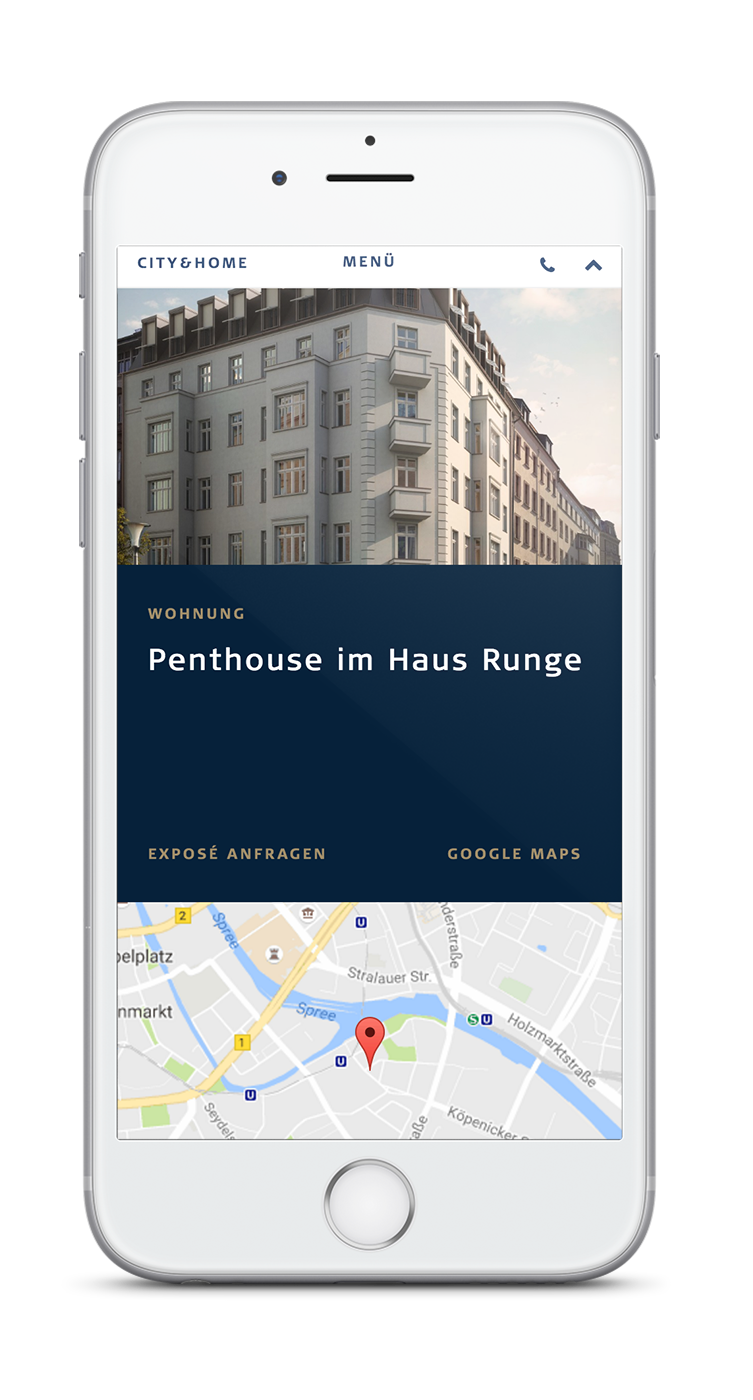 property profile view for mobile phone, tablet and notebook
