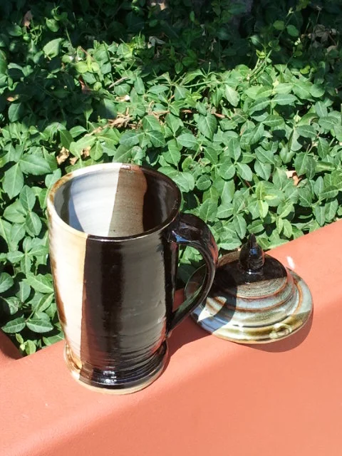Black and White Stein - with cover