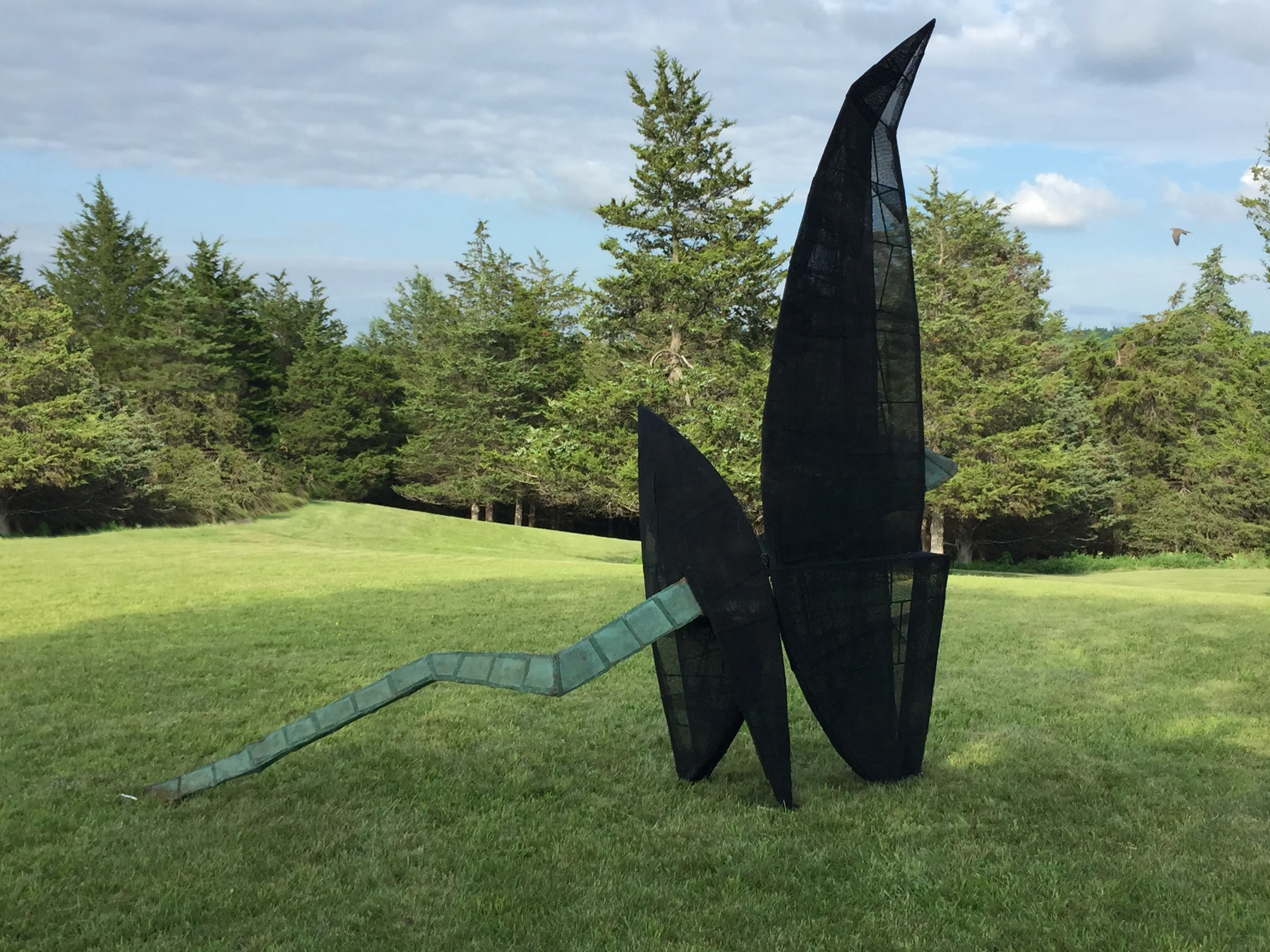 Night Sail , 1990 Stainless Steel and Copper 112" x 120" x 40"