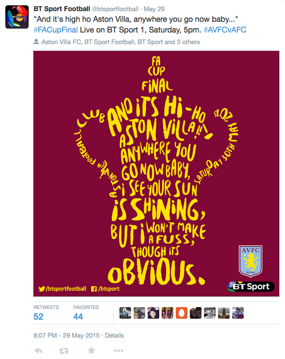 BT Sport Football's Twitter Feed