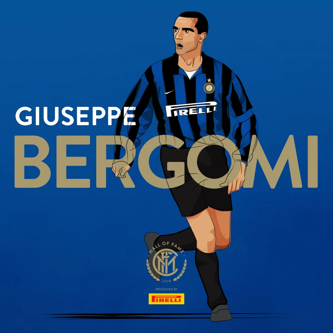 GIUSEPPE BERGOMI A one-club man , Bergomi held the record of most appearances for the club for several years, while also being the side's longtime captain . He was affectionately referred to as "Lo zio" ("the uncle ") because of his bushy eyebrows and the impressive moustache he wore even as a youngster. He is regarded as one of the greatest Italian defenders of all time, and as one of the best of his generation, being elected by Pelé to be part of the FIFA 100 in 2004. Bergomi currently works as a pundit at Sky Sports Italia and frequently co-commentates on Serie A matches alongside Fabio Caressa .