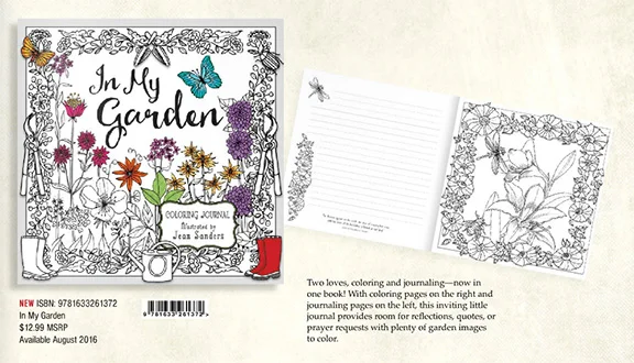 "In My Garden" Coloring Journal