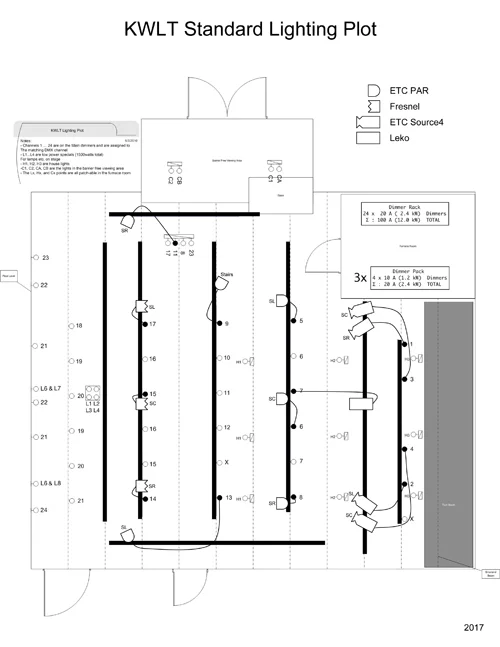 Kitchener Waterloo Standard Lighting Plot