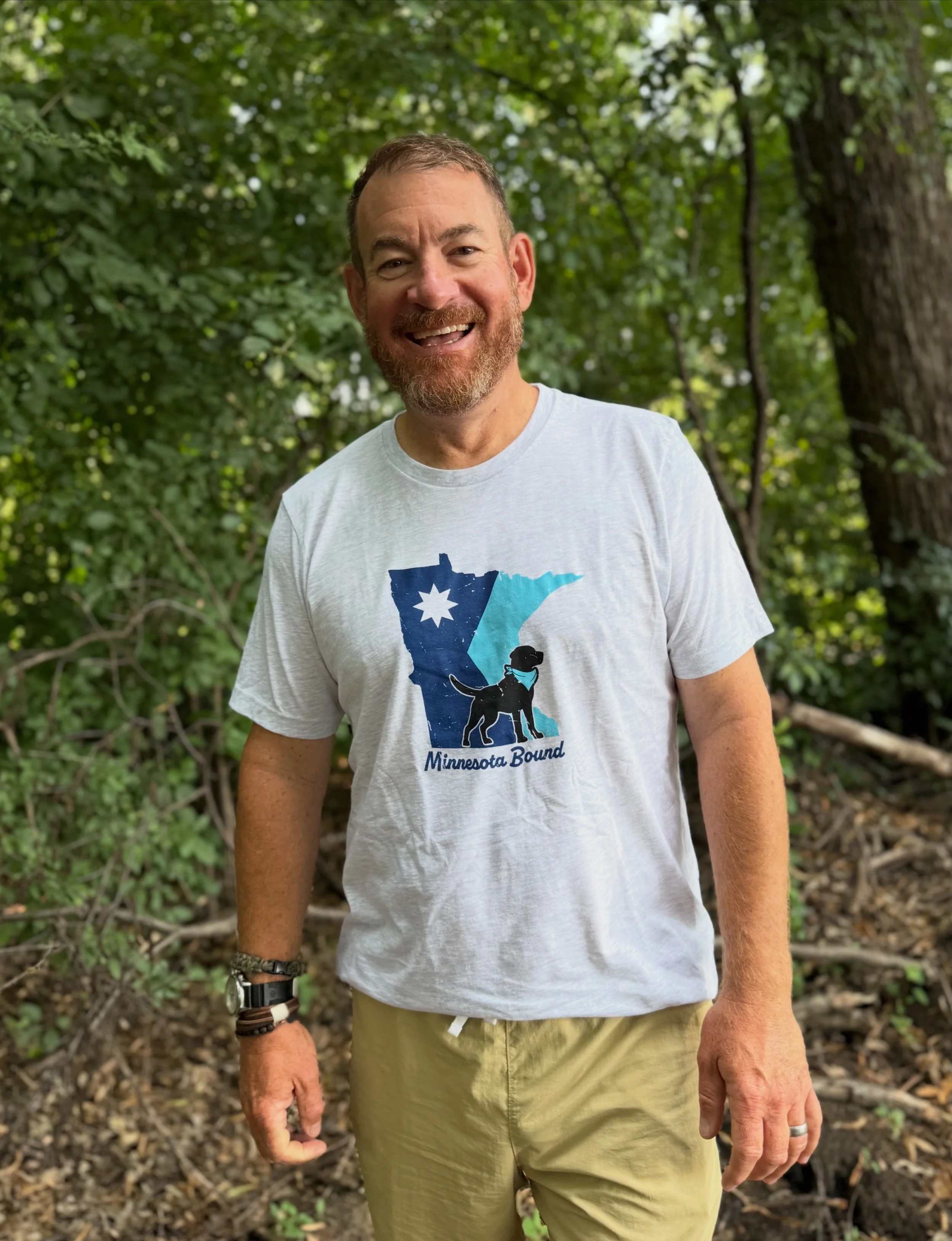 Grey MN Bound Flag T-Shirt