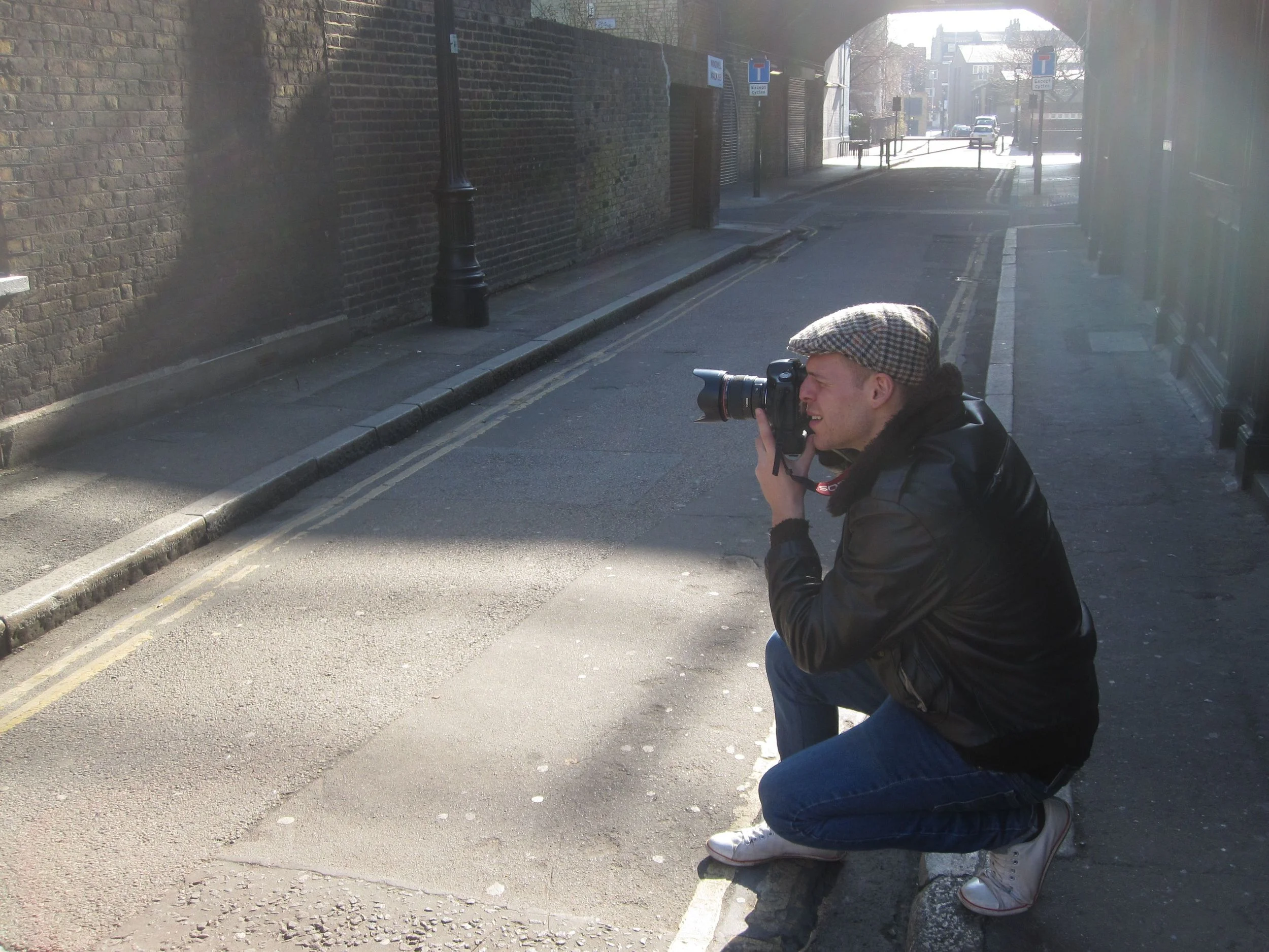  Danny mid-shoot so this one not taken by him, that would be too clever, but taken by Lady C. 