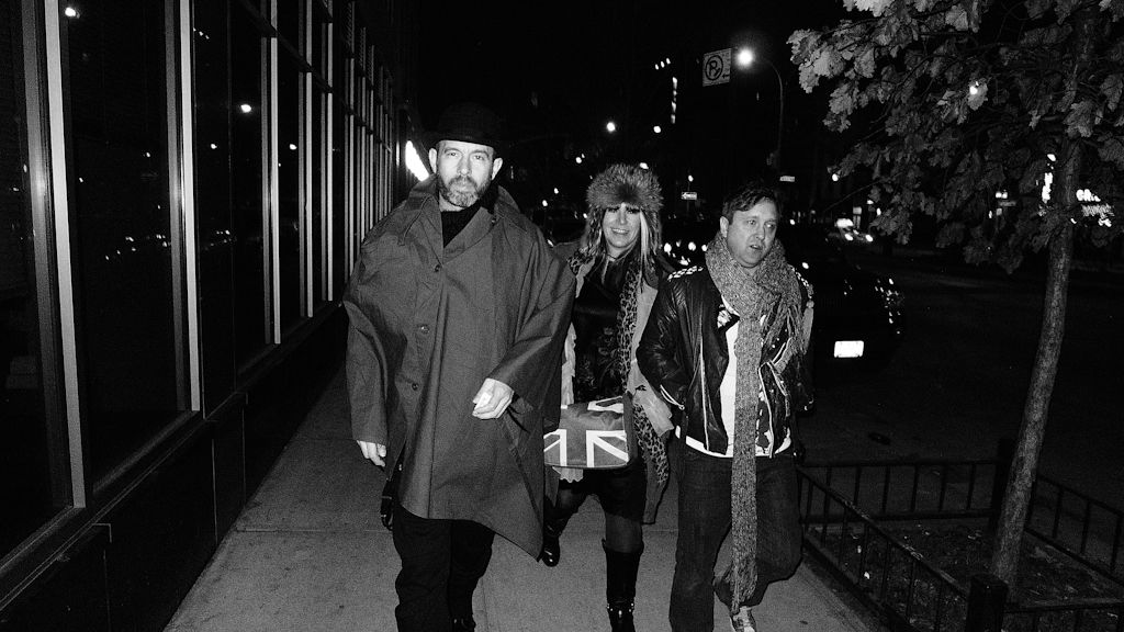Mr Wesley and Lady C promenading after hours with Andrew Clancey, proprietor of our NY stockist, Any Old Iron, Orchard Street on the Lower East Side. Check out Redboy's work at http://www.streetandstage.com/