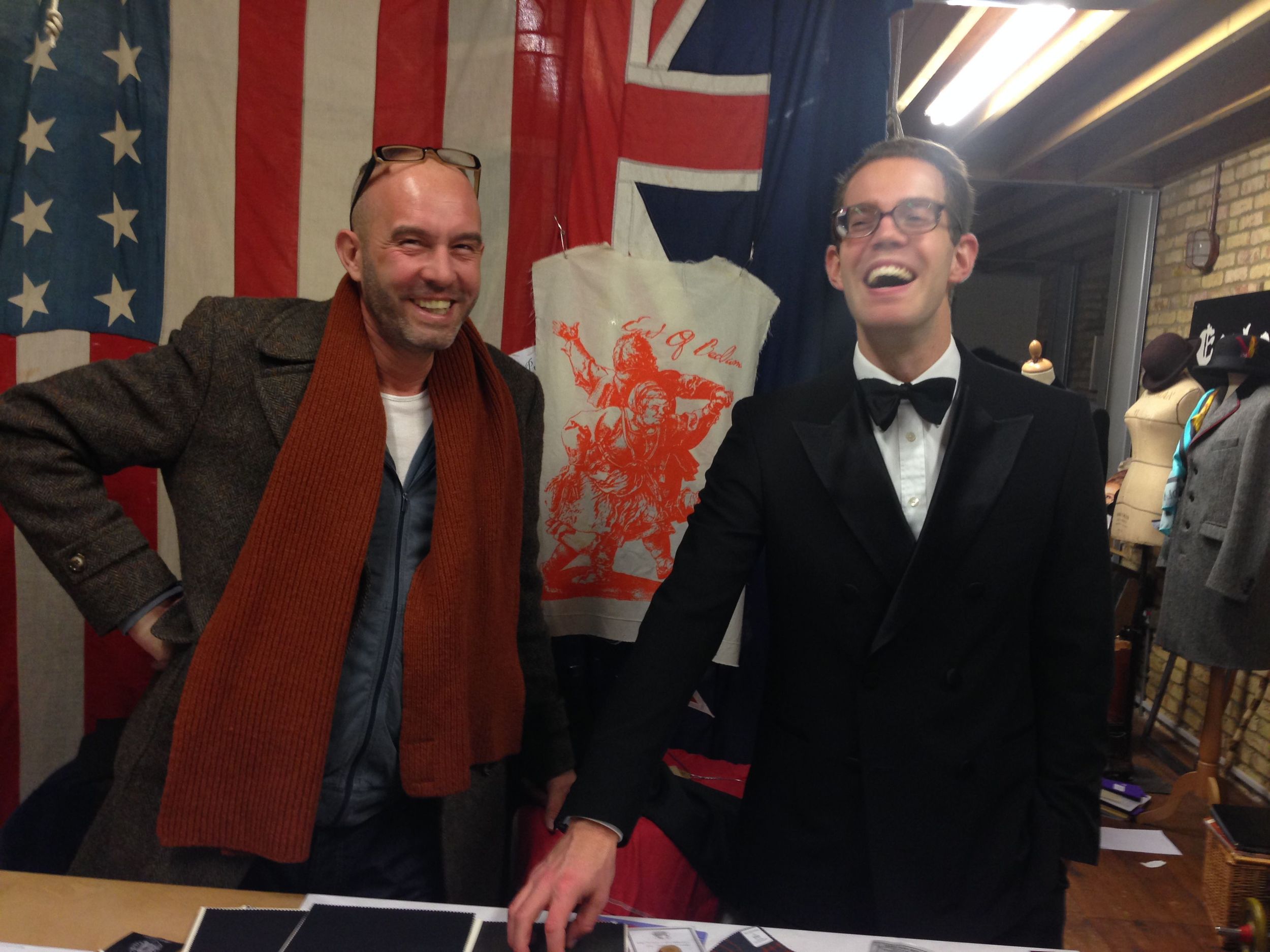 Thomas in his dinner suit.