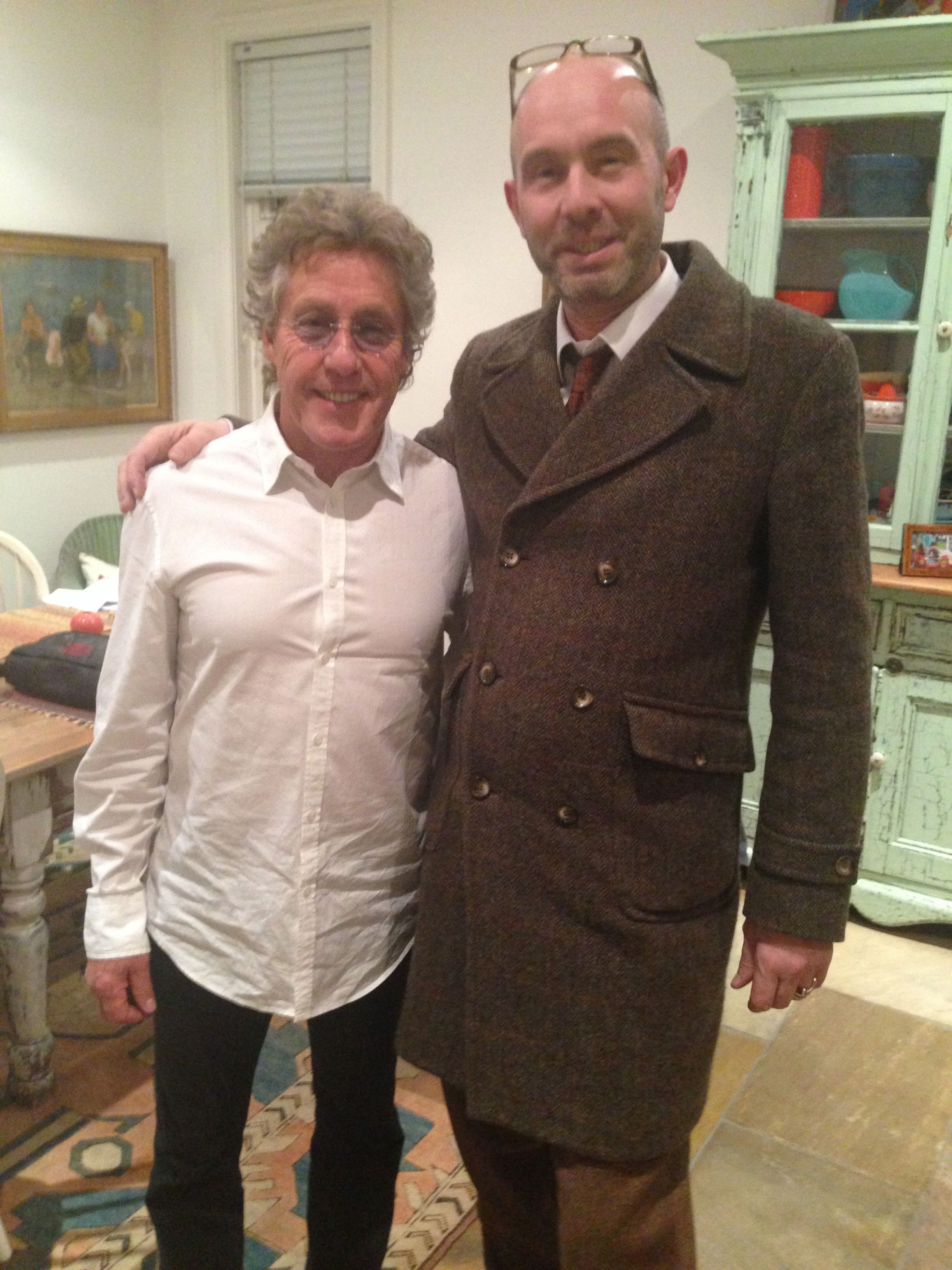 Roger Daltrey liked Mr Wesley's coat so much he just pointed and said, "I'll have that!"