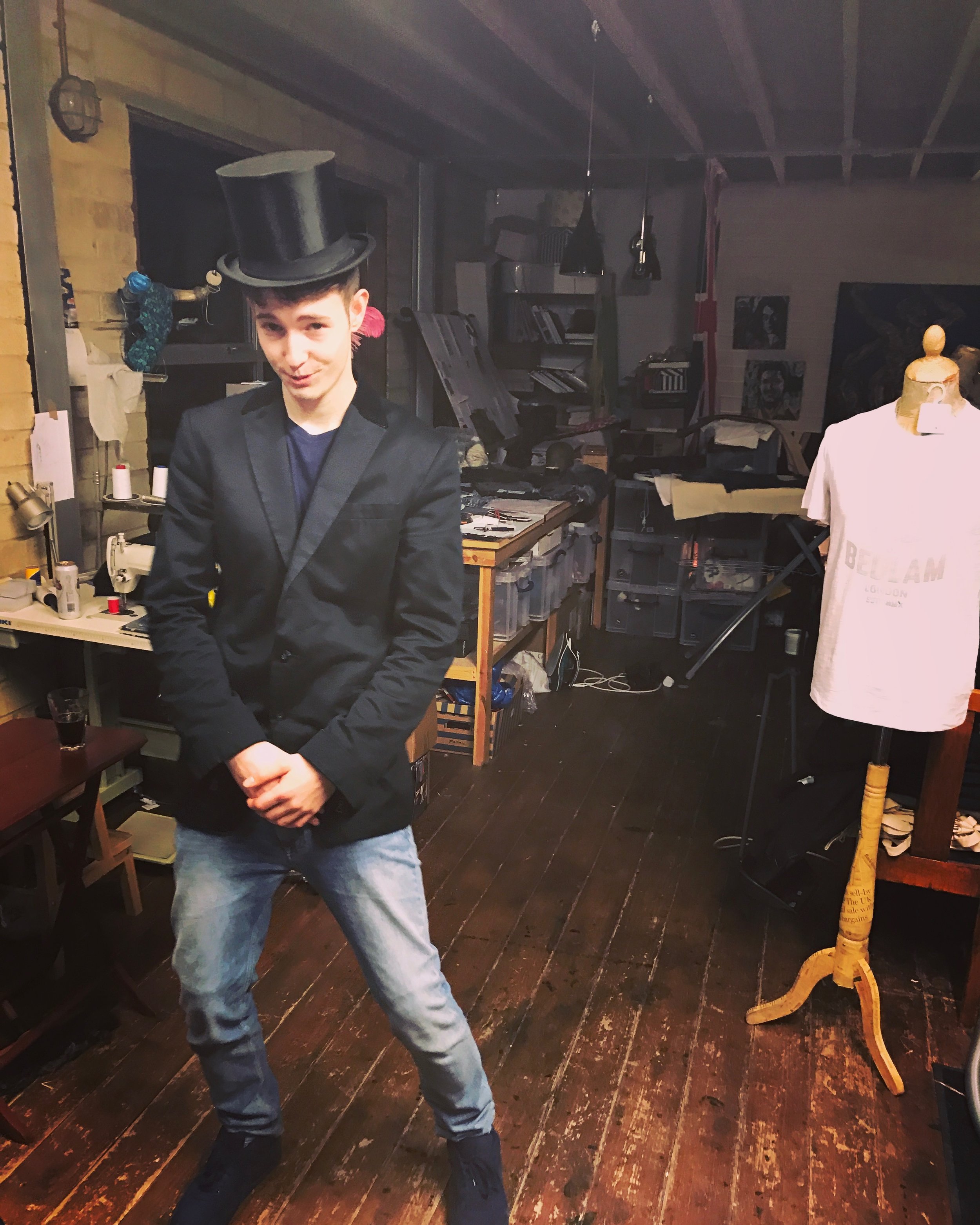 Harry in a hat