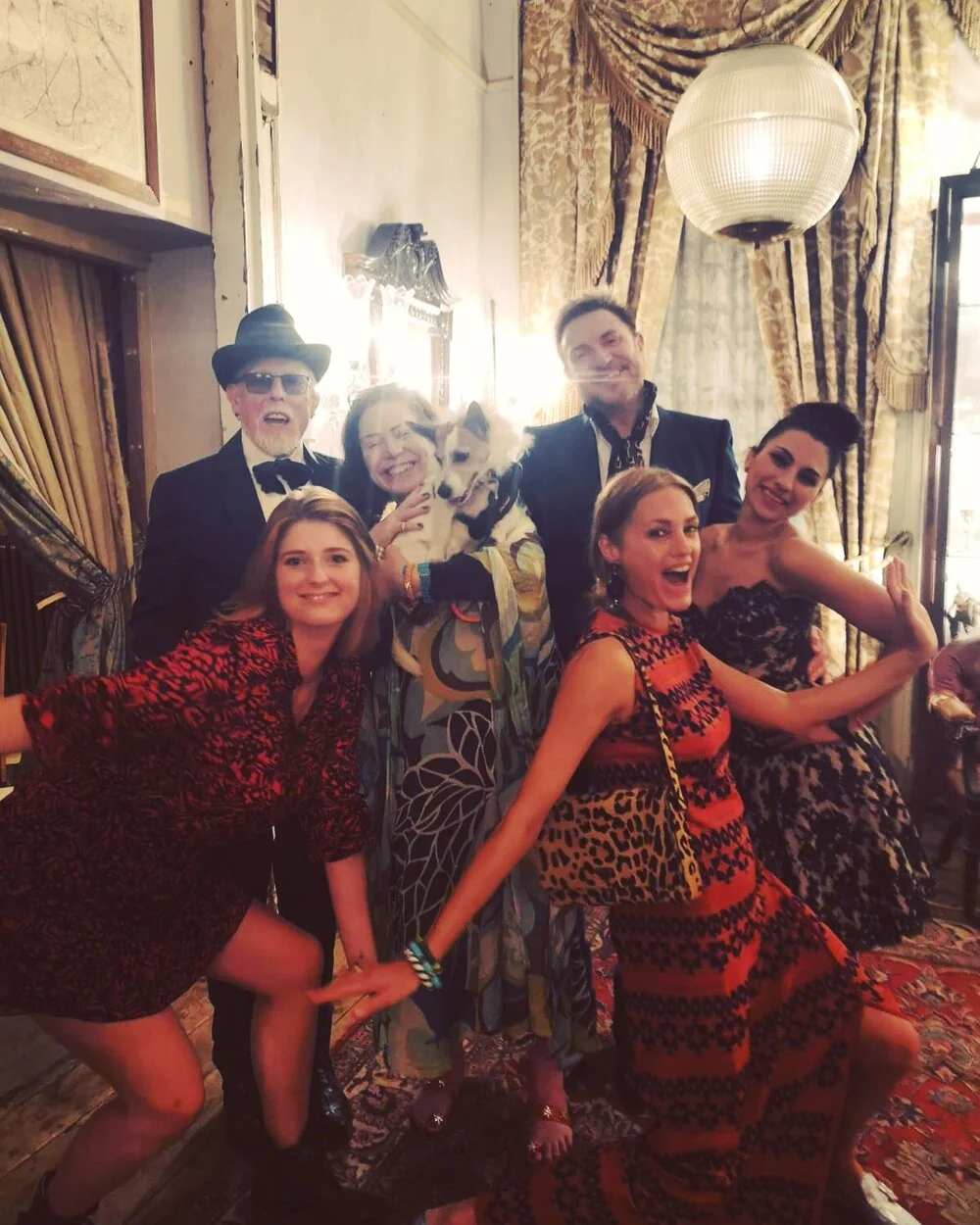  Earl of Bdlam hosted a dinner to celebrate our friend and mentor Antony price at local music box mansion, Brunswick House. Yet another Dutch girl whom we leant to Antony, the beautiful britte, returned as a surprise and he was delighted by it all, n
